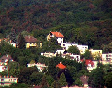 The house on a hill slope in Budapest