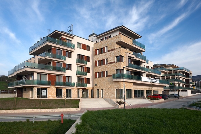 The new residential complex in Budapest. 