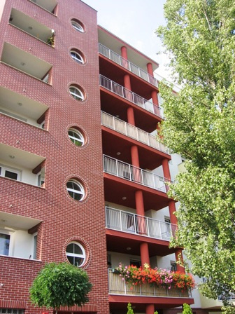 The apartment in new multistoried building  in 14th district of Budapest