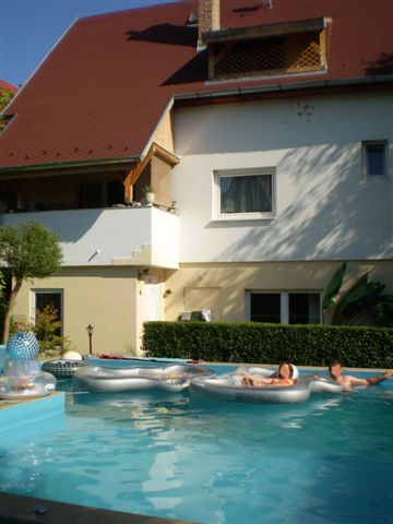 House on the shore of the Danube. 