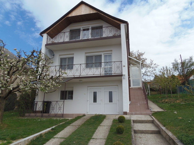 The renewed house with panorama to Heviz