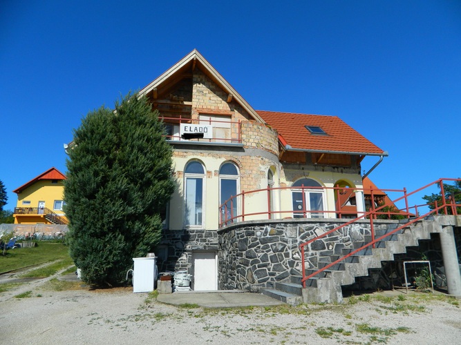 A house with a restaurant