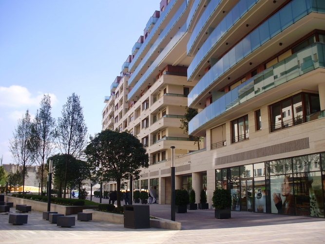 The new residential complex in the Centre of Budapest. 